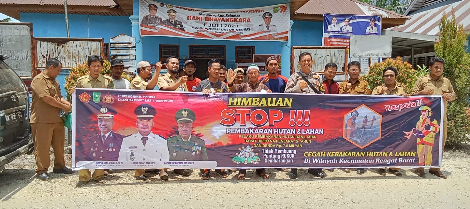 Kecamatan Rengat Barat Kabupaten Indragiri hulu Sosialisasi Karhutla Ke Masyarakat